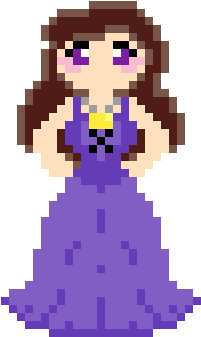 Ursula Or Vanessa - Disney Descendants Pixel Art (400x600), Png Download