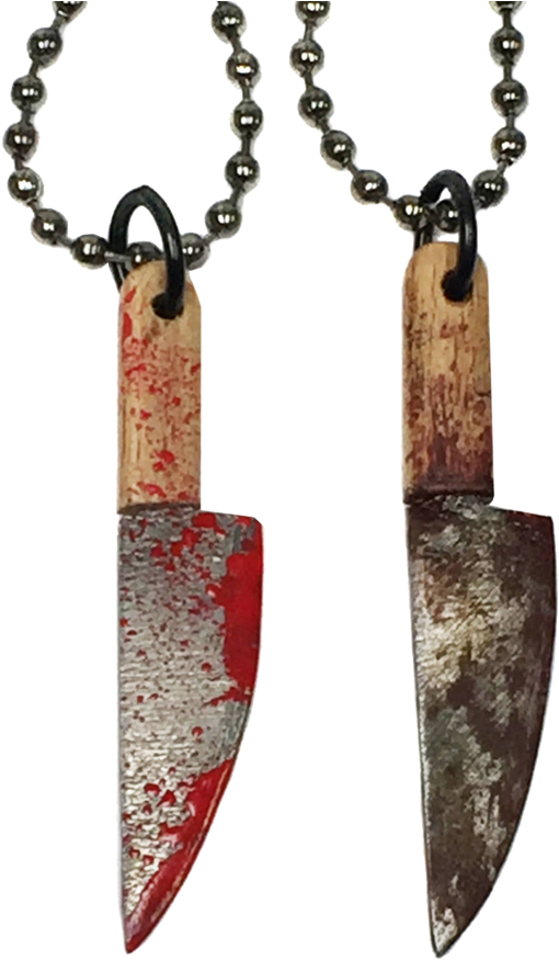 Bloody Butcher Knife Necklace - Butcher Knife (600x600), Png Download