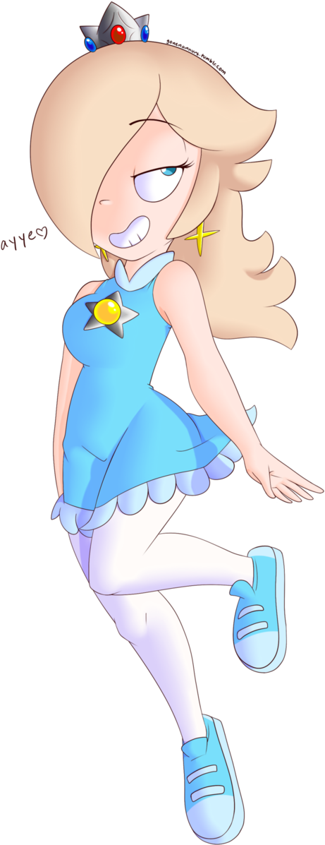 Rosalina In Mario Tennis By Supamarioland On Deviantart - Sexy Rosalina Mario Tennis (664x1203), Png Download