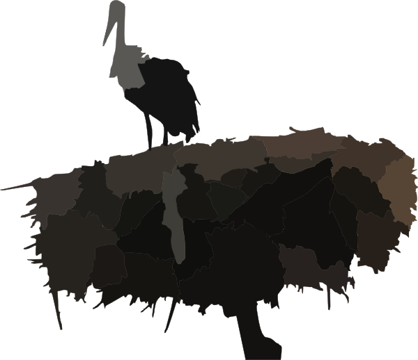 Stork Clip Art - Stork Nest Png (600x518), Png Download