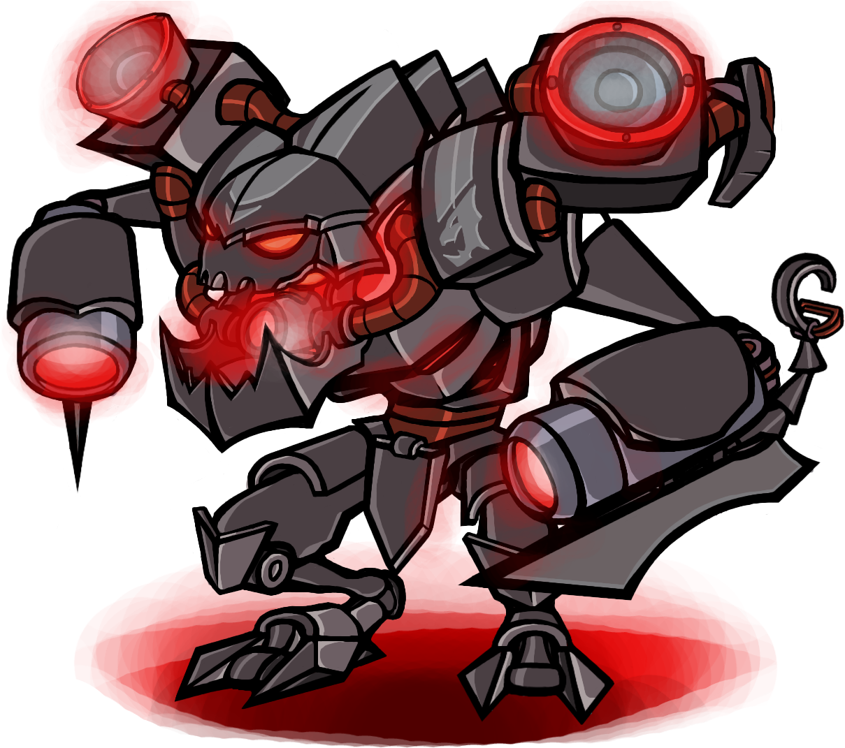 Battlecastcho - Battlecast Cho Gath Fanart (1980x1080), Png Download