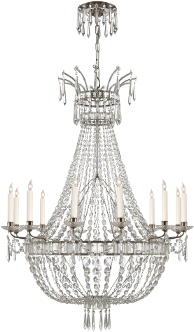 Evalina Chandelier In Butler's Silver - Ralph Lauren 40 Chandlier (480x480), Png Download