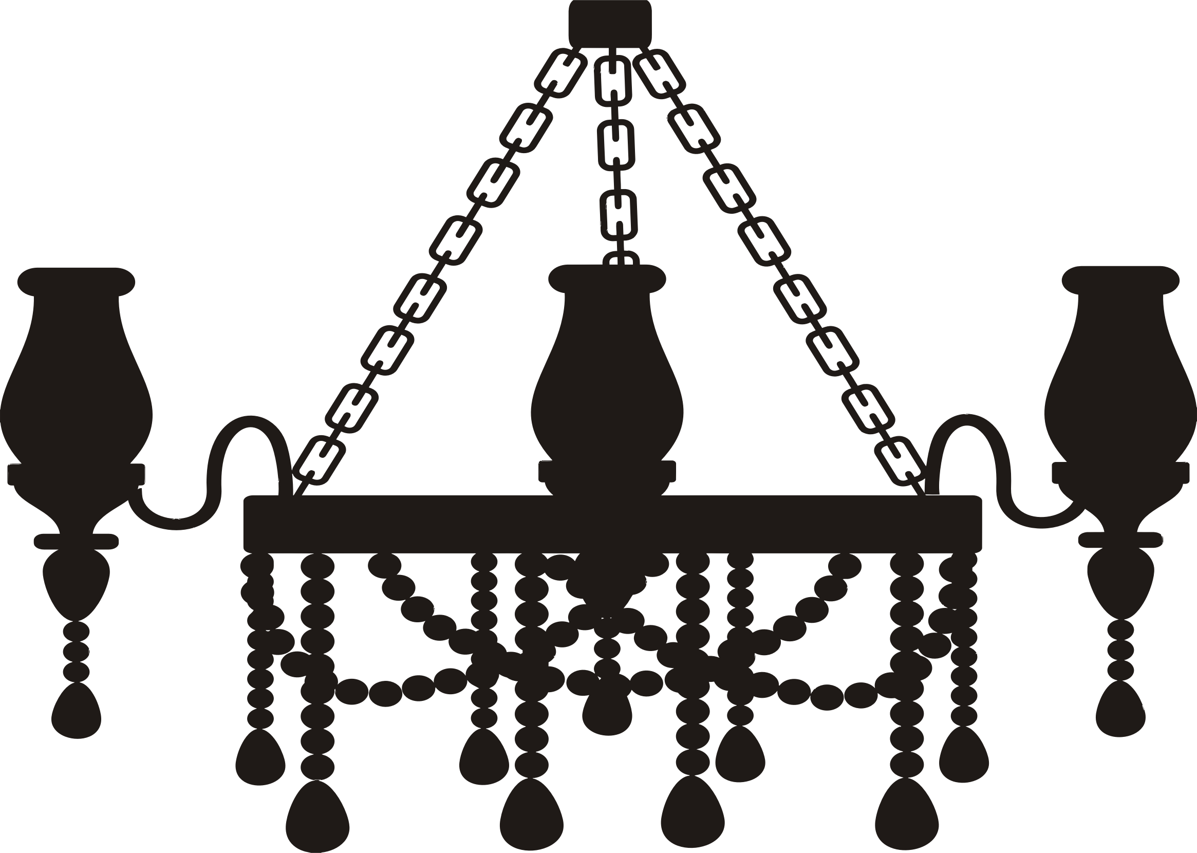 This Free Icons Png Design Of Chandelier Silhouette (2330x1660), Png Download