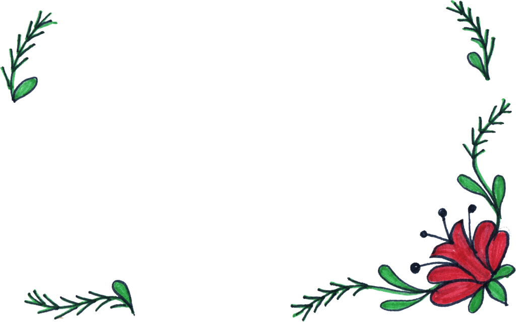8 Flower Frame Drawing - ขอบ ดอกไม้ Png (1024x639), Png Download