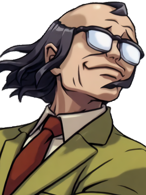 Winston Payne Portrait - Ace Attorney Winston Payne (300x400), Png Download