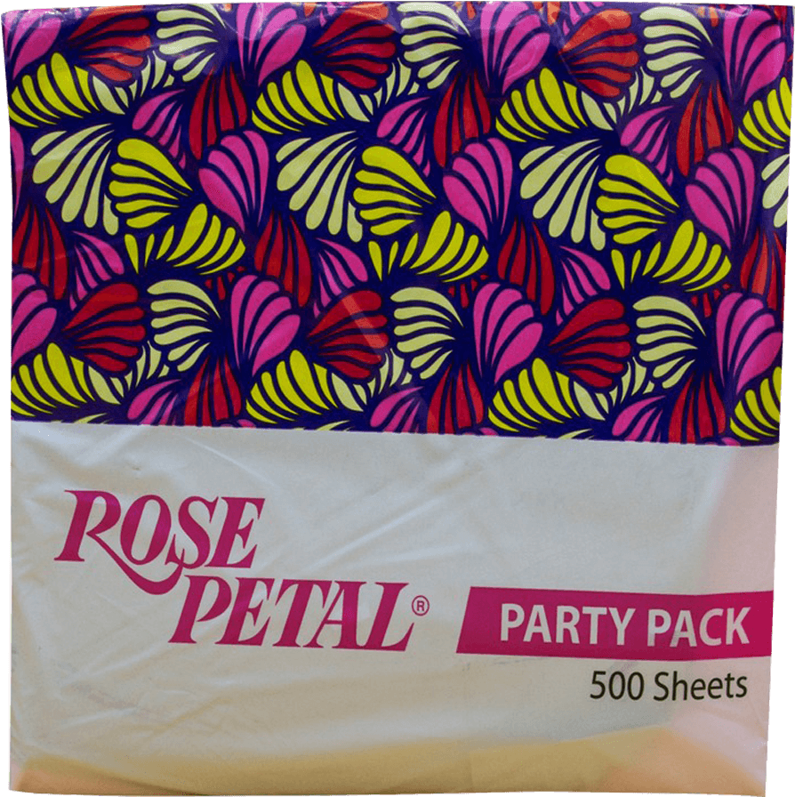 Rose Petal Tissue Party Pack 500 Sheets Pink Pack - Rose Petal (1000x1000), Png Download