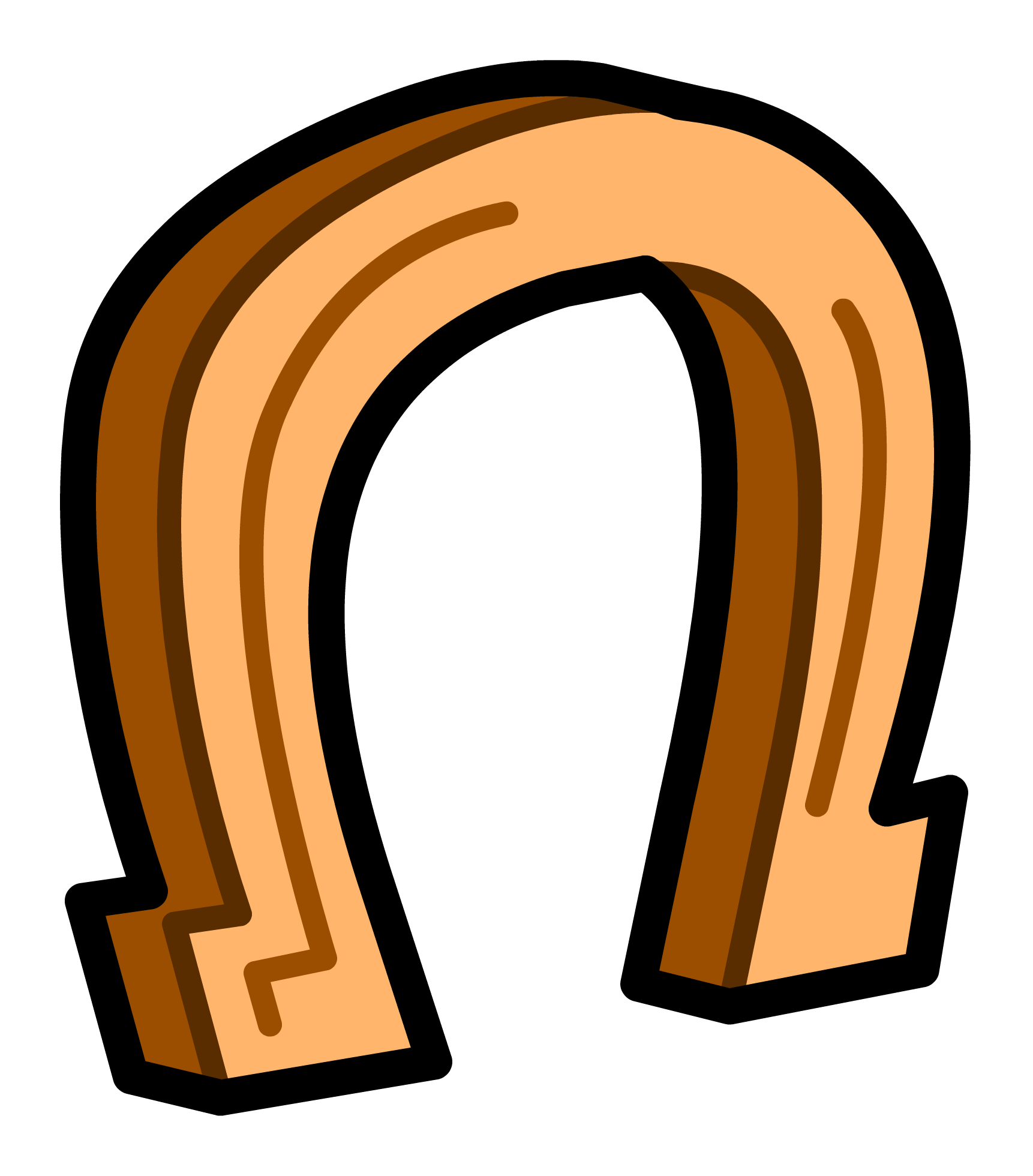 Horse Shoe Pin - Herradura De Caballo Animada (1722x1960), Png Download