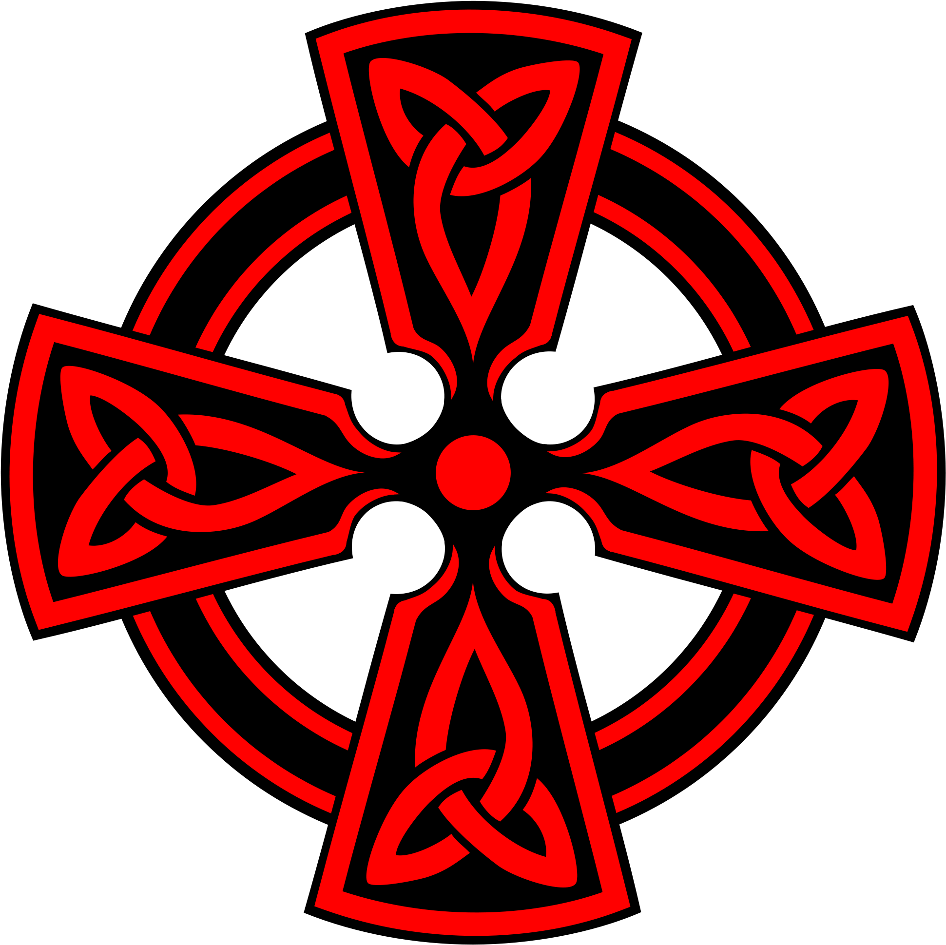 Open - Celtic Cross Throw Blanket (2000x2000), Png Download