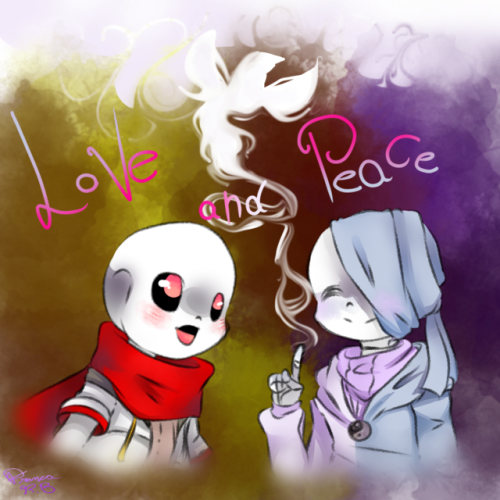 Love Sans - @yuki-akamura - Cartoon (500x500), Png Download