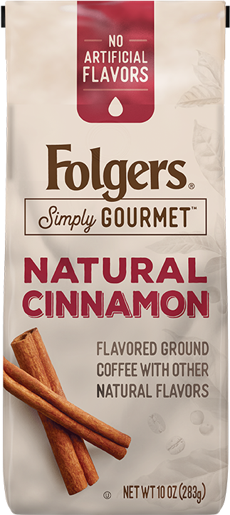 Simply Gourmet® Natural Cinnamon Flavored Ground Coffee - Folgers Simply Gourmet Natural Chocolate (800x800), Png Download