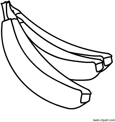 Black And White Bananas Clip Art - White Bananas (450x450), Png Download