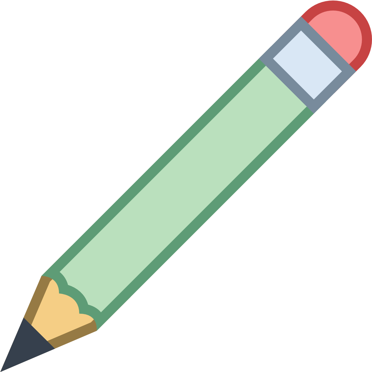 Pencil Clipart Four - Pencil Icon (1600x1600), Png Download
