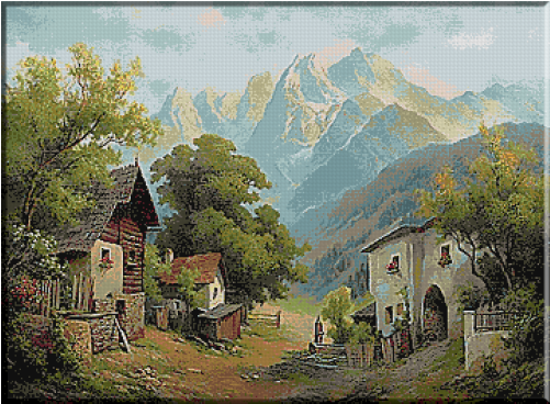 Drums - Landscape Painting (500x500), Png Download