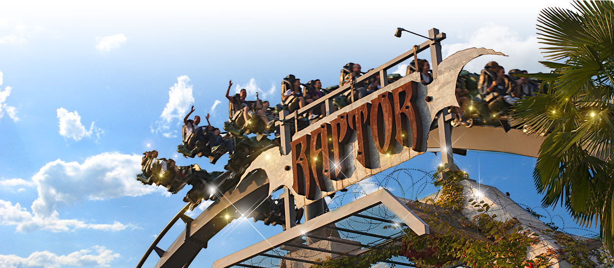 Raptor - Gardaland Raptor (1260x550), Png Download