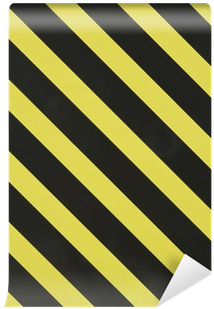 Yellow And Black Diagonal Stripes Wall Mural • Pixers® - Necktie (400x400), Png Download