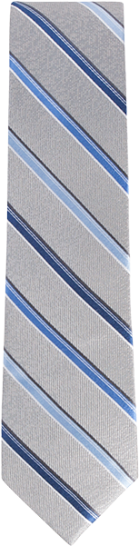 Anthony Of London Diagonal Stripes Pattern Tie - Beige (450x610), Png Download