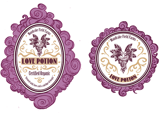 I Chose The Whole-food Marketgoers And Organic Lovers, - Love Potion Jar Labels (600x406), Png Download