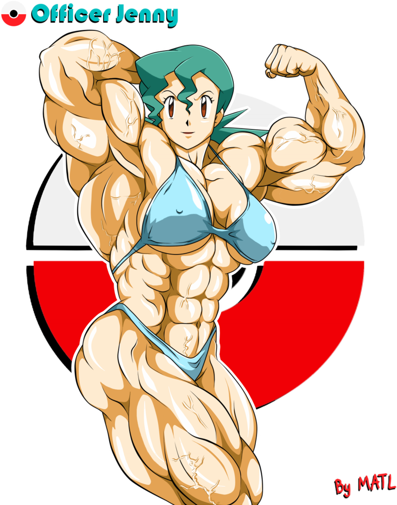Jpg Freeuse Stock Drawing Muscle Pose - Cartoon Muscle Posing Women (800x1000), Png Download