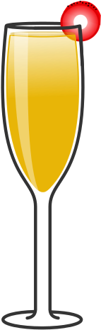 Mimosa Glass Png - Mimosa Drink Png (372x524), Png Download