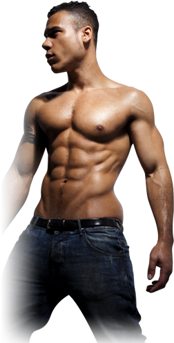Let's Go - Sexy Male Stripper Png (259x531), Png Download