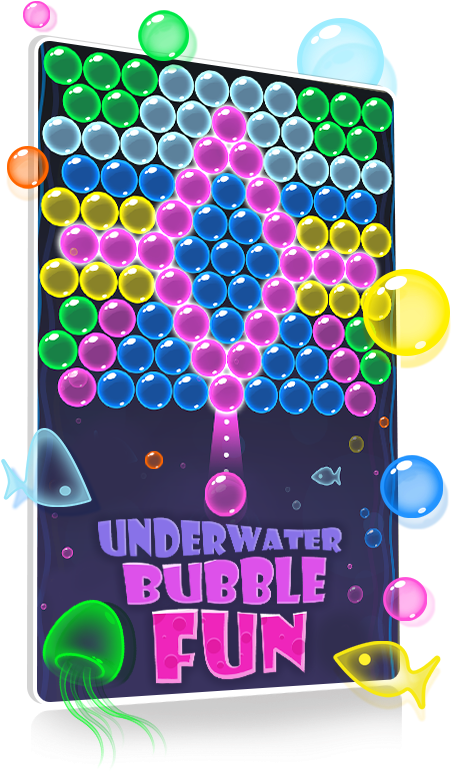 Underwater Bubble Fun - Graphic Design (468x783), Png Download