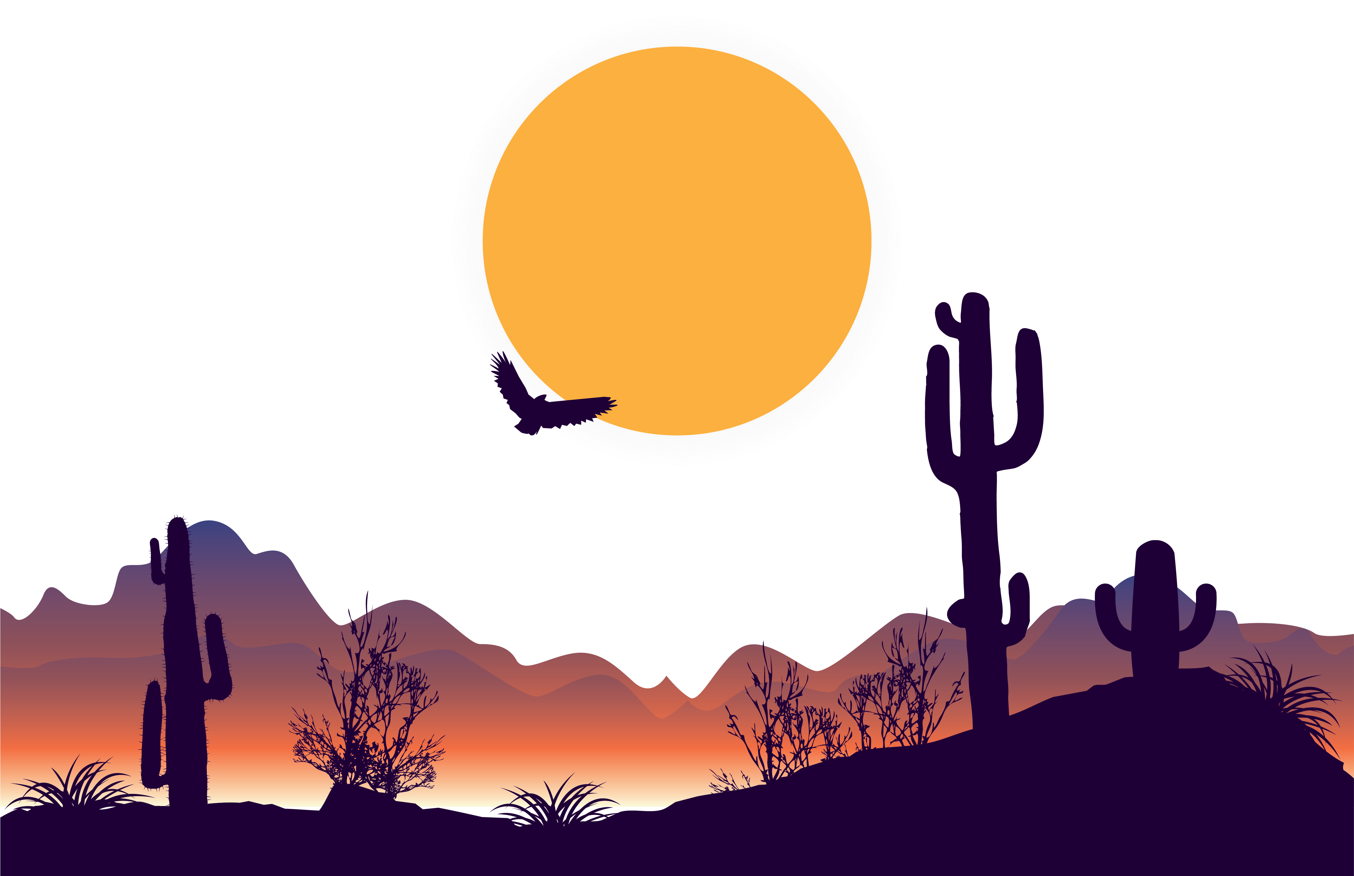 Download Desert Png Clipart Background - Desert Vector Png - HD ...