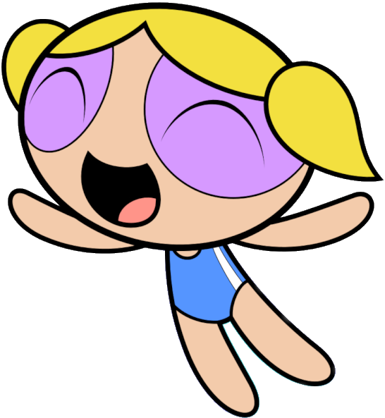 Bubbles - Powerpuff Girls Bubbles Swimsuit (546x593), Png Download
