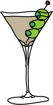 Cool Martini Px - Martini Clipart (375x503), Png Download