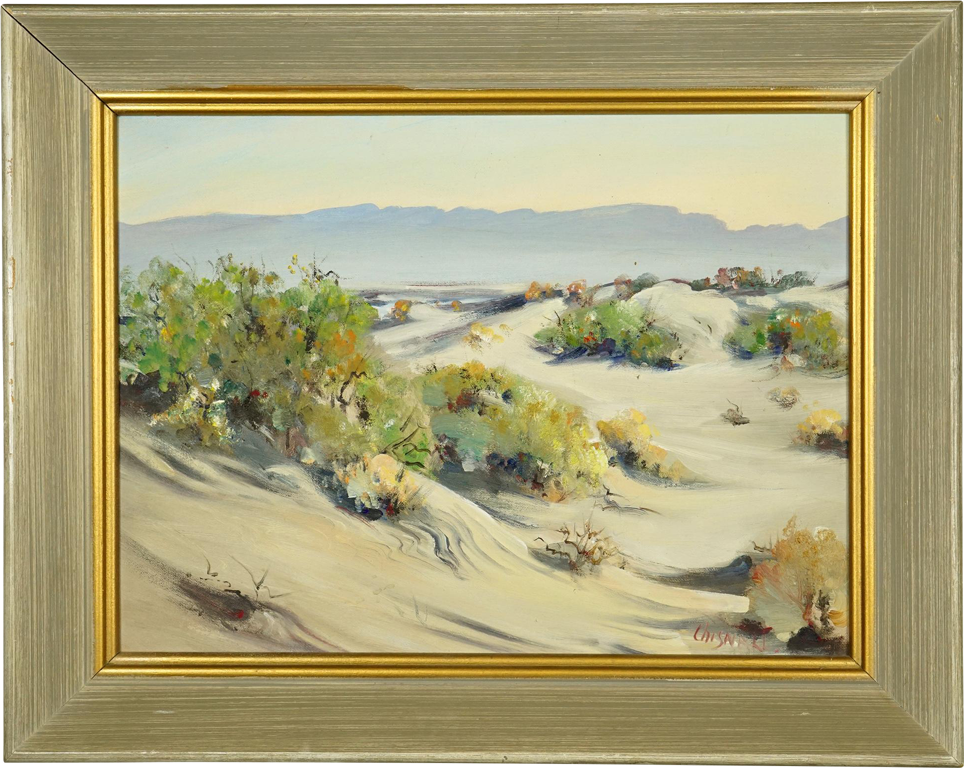 Plein Air Desert Landscape Oil Painting By California - Artist (1941x1941), Png Download