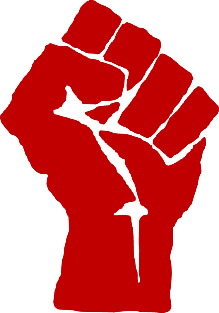 Raised Fist Png - Revolution Fist Transparent (748x1069), Png Download