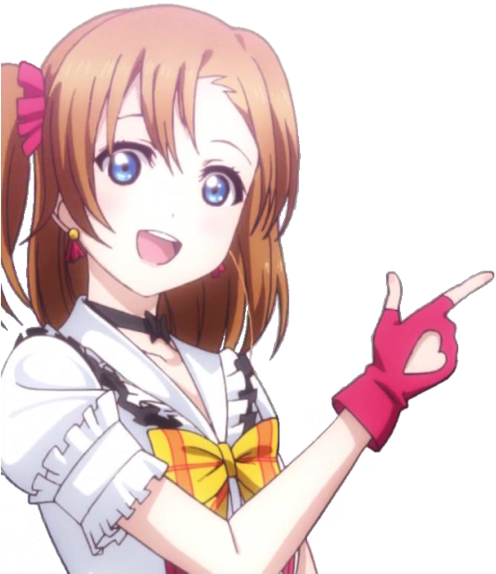 Love Live , An Anime About An Idol Group - Love Live Honoka Pngs (560x640), Png Download