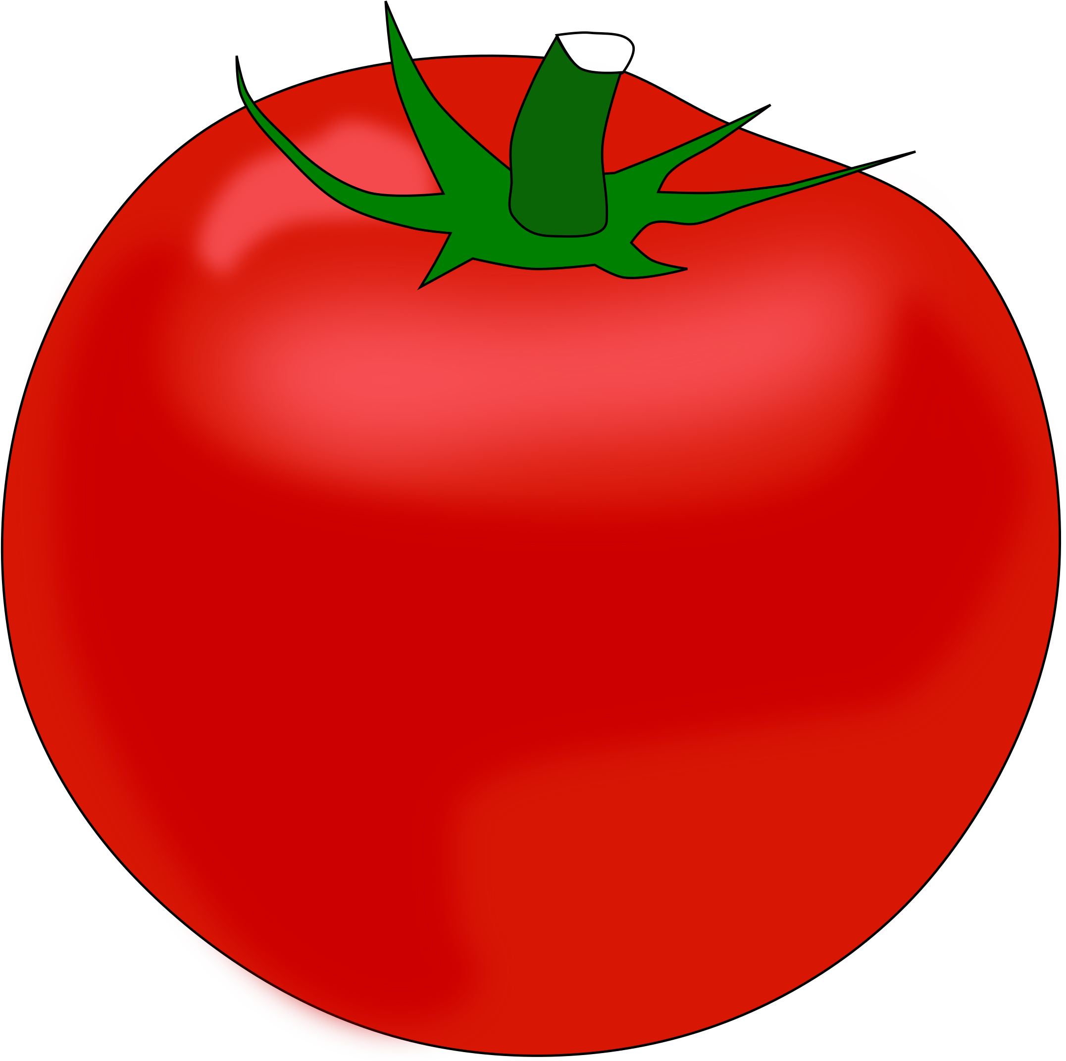 Tomato Clipart Cartoon - Tomato Clipart Background Png (2400x2400), Png Download