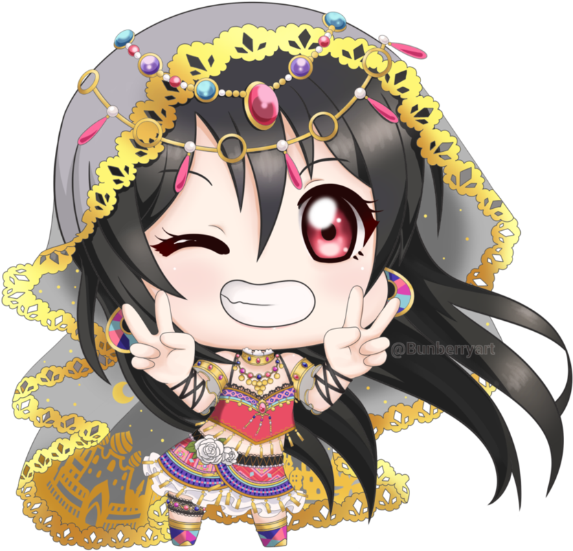 Love Live Chibi Png Freeuse Stock - Love Live Nico Chibi (894x894), Png Download
