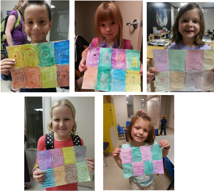 Students Learned How To Repeat Alternating Geometric - Collage (721x641), Png Download