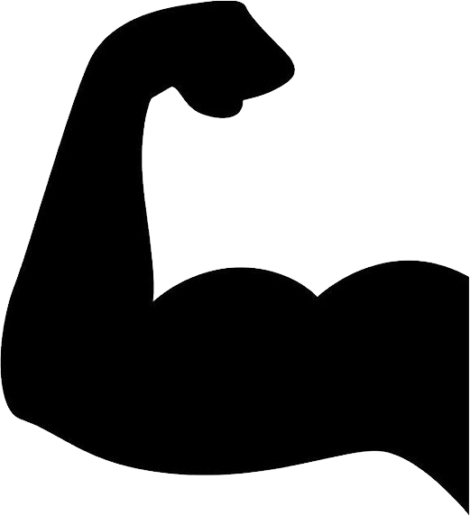 Stickers Biceps (521x572), Png Download