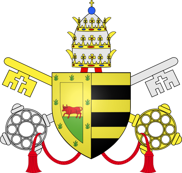 The - Pius X Coat Of Arms (629x600), Png Download