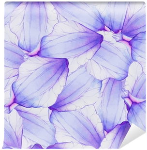 Watercolor Seamless Pattern With Purple Flower Petal - Purple Watercolor Pattern (400x400), Png Download