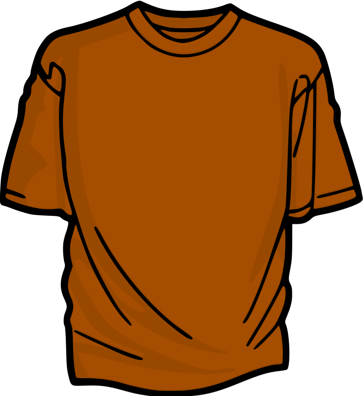 12 Online T Shirt Template Free Cliparts That You Can - T Shirt Clipart (734x800), Png Download