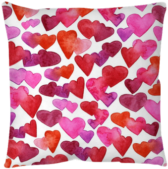 Seamless Pattern With Red, Pink And Violet Watercolor - Watercolor Painting (400x400), Png Download