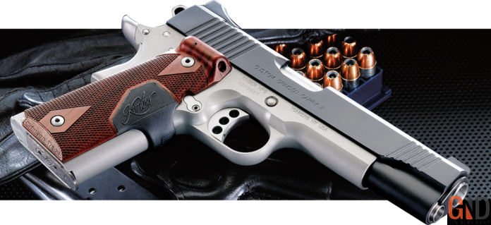 Kimber 1911 Pistol Tin Poster By Food (696x319), Png Download