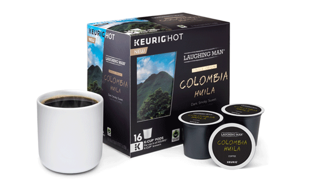 Colombia Huila Coffee - Laughing Man Colombia Huila Coffee Keurig K-cups, 96 (800x360), Png Download