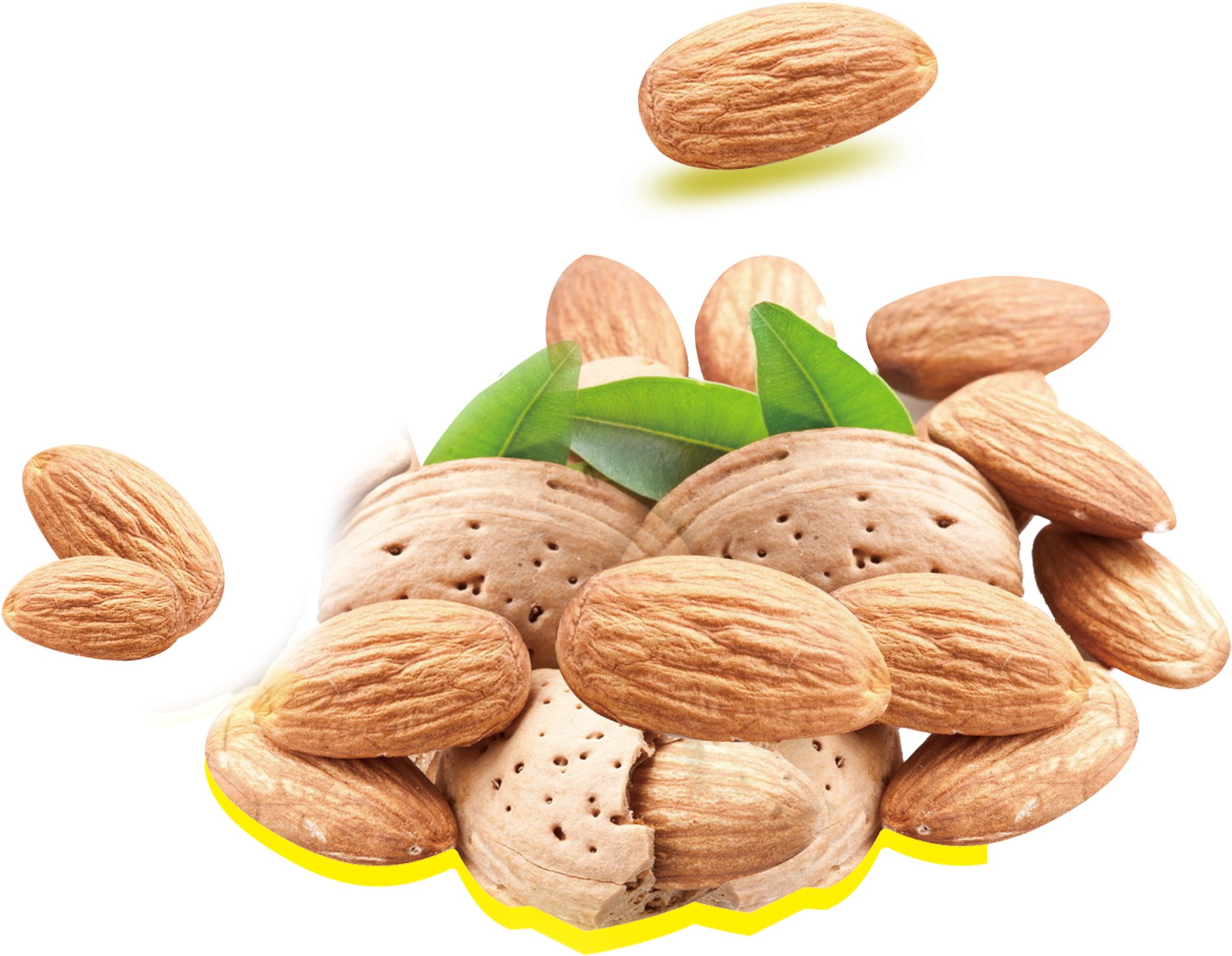Almond Milk Nutrient Nutrition Fat Nuts - Dried Fruit (2013x1691), Png Download