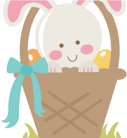 Easter Basket Bunny Png Transparent Images - Portada Para Cuaderno De Recados (640x480), Png Download