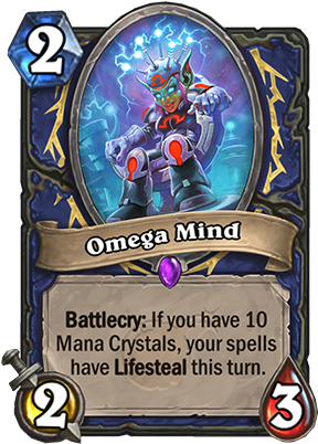 Omega Mind Card - Omega Mind Hearthstone (300x429), Png Download