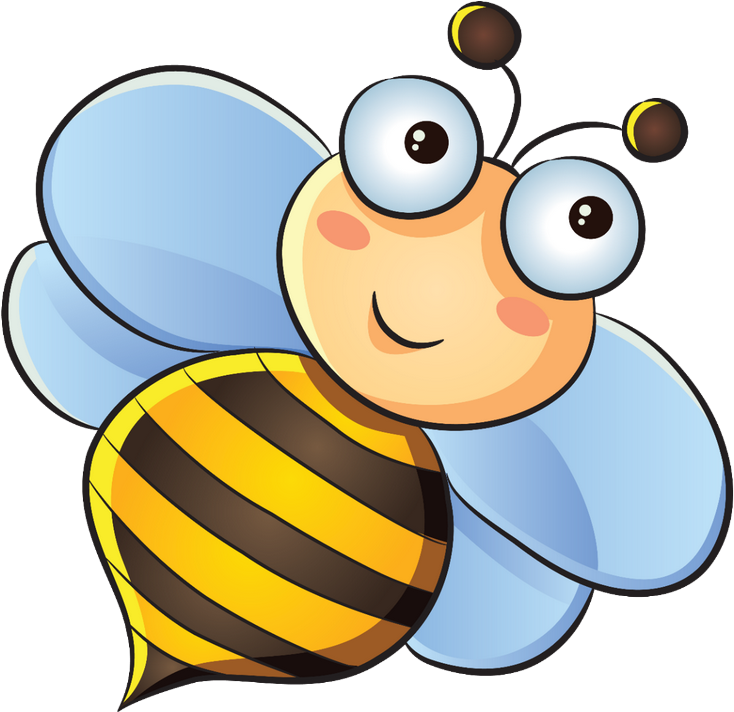 Smiling Bee - Daycare Clipart Png (800x772), Png Download