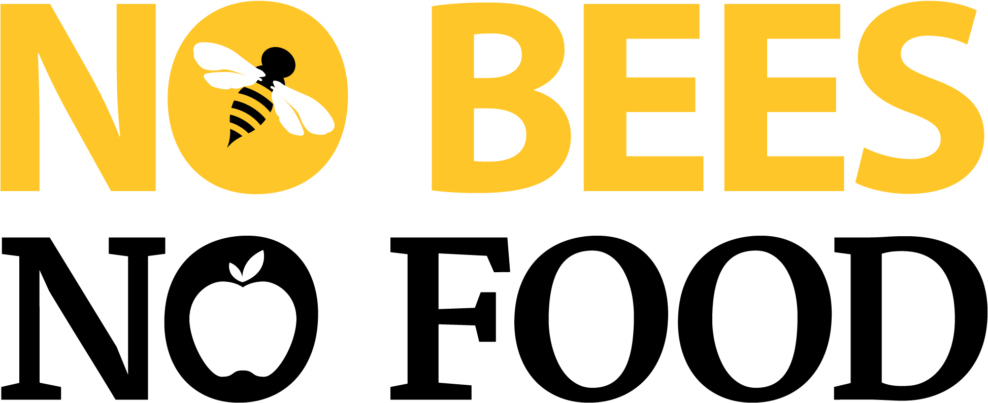 Take Action To Save The Bees - No Bees No Food (2200x1000), Png Download