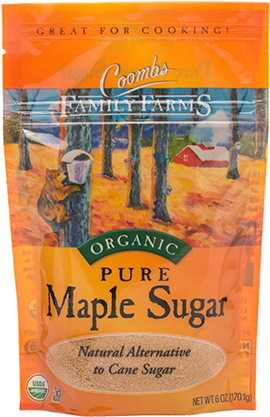 6oz Resealable Organic Maple Sugar Pouch - Coombs Family Farms Maple Sugar 100% Pure 170g (500x500), Png Download