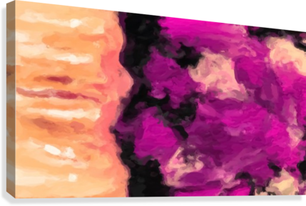 Psychedelic Splash Painting Abstract Texture In Pink - Painting (429x289), Png Download