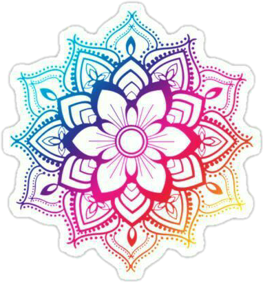 Mandala Png Tumblr - Sticker Mandala (420x436), Png Download