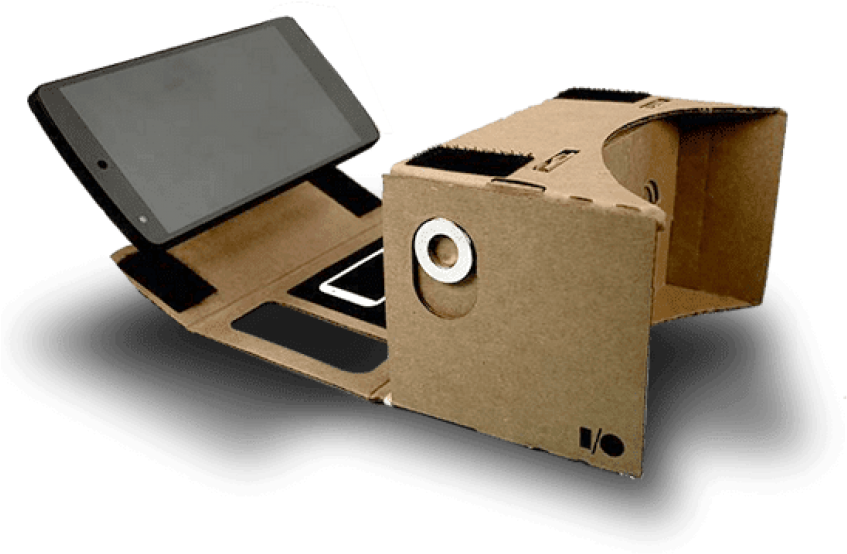 Download - Cardboard Virtual Reality (550x417), Png Download